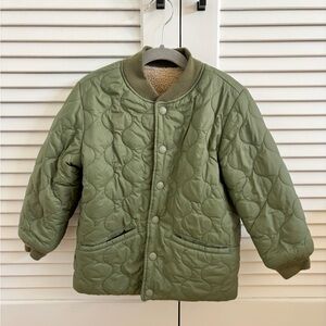 Gap Kids Reversible Quilted Green Jacket
